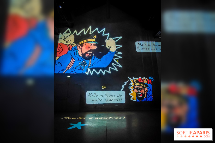 Tintin, l'aventure immersive à l'Atelier des Lumières : l'exposition insolite à vivre - nos photos