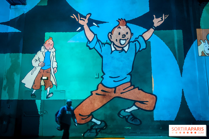 Tintin, l'aventure immersive à l'Atelier des Lumières : l'exposition insolite à vivre - nos photos