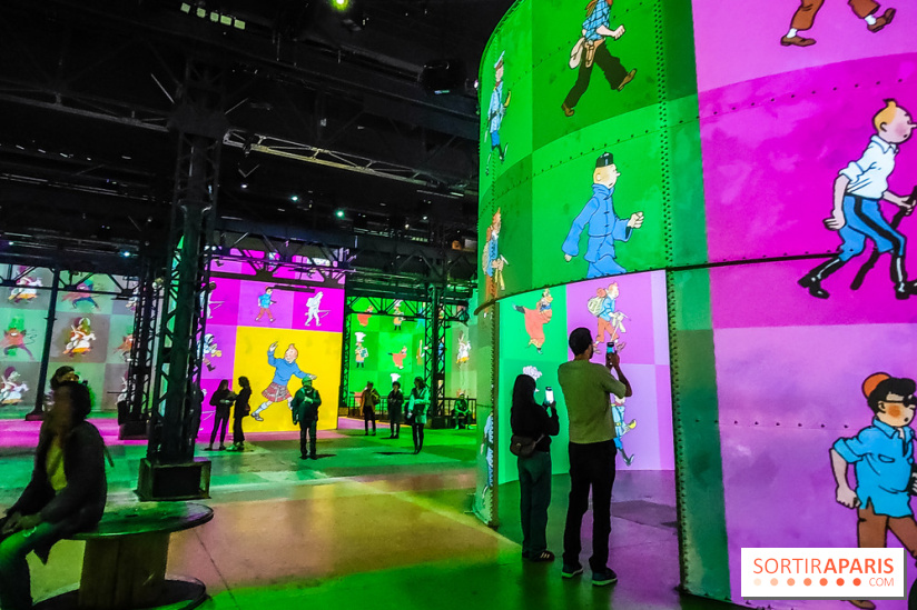Tintin, l'aventure immersive à l'Atelier des Lumières : l'exposition insolite à vivre - nos photos