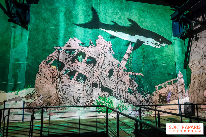 Tintin, l'aventure immersive à l'Atelier des Lumières : l'exposition insolite à vivre - nos photos