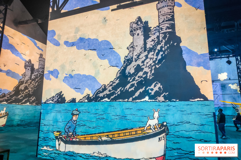 Tintin, l'aventure immersive à l'Atelier des Lumières : l'exposition insolite à vivre - nos photos
