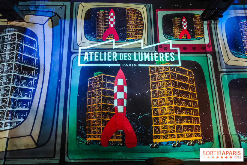 Tintin, l'aventure immersive à l'Atelier des Lumières : l'exposition insolite à vivre - nos photos