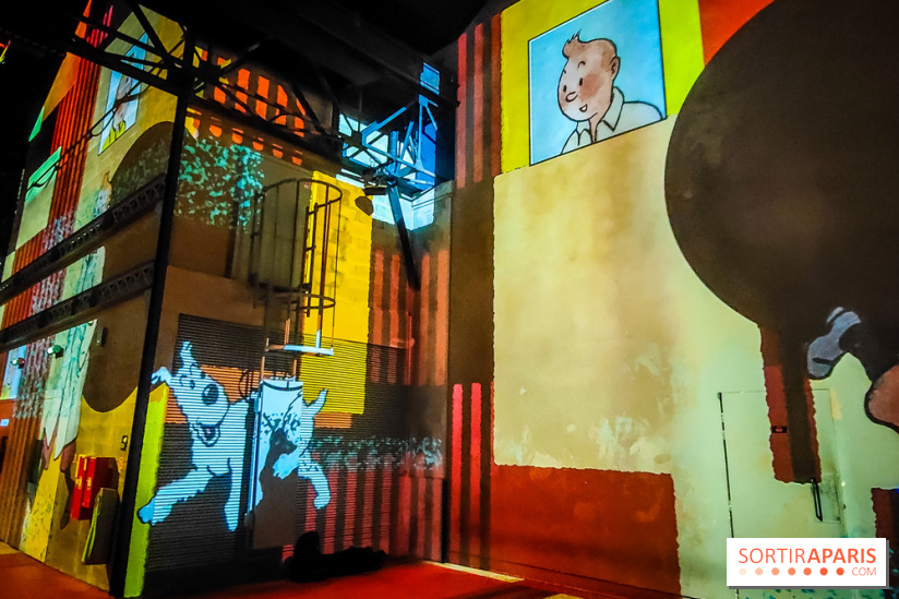 Tintin, l'aventure immersive à l'Atelier des Lumières : l'exposition insolite à vivre - nos photos