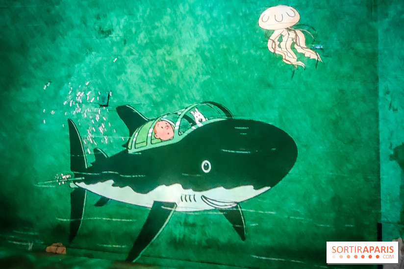 Tintin, l'aventure immersive à l'Atelier des Lumières : l'exposition insolite à vivre - nos photos