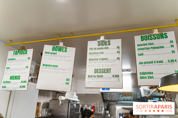 Onda, le restaurant Brésilen de tapiocas, crêpe de manioc - menu - carte