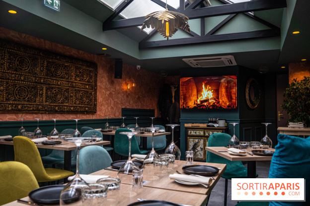 La Vela, le restaurant italien - méditerranéen de Boulogne - salle - cheminée