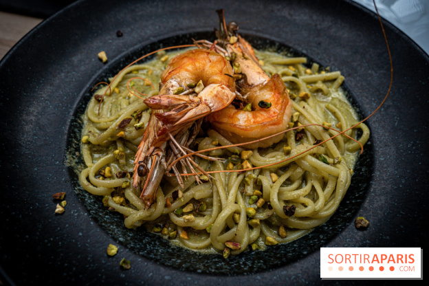 La Vela, le restaurant italien - méditerranéen de Boulogne - pâtes - linguine - la vela - gambas