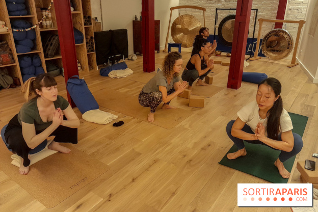 At Aûm, studio de yoga et espace de coworking dans le 20e