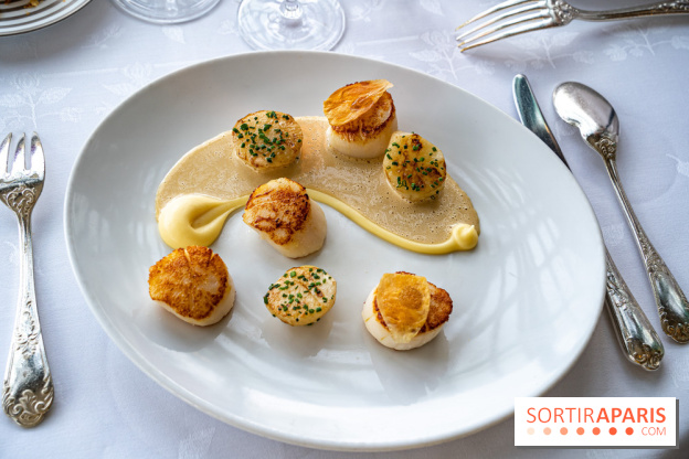 Grande Cascade restaurant 16e - Bois de Boulogne - noix de coquille saint-jaques