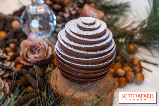 Christmas Pop Up du George V 2022 par Michael Bartoccetti - cake marbré