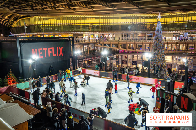 La patinoire de Noël des Halles 2022 - patinoire gratuite 