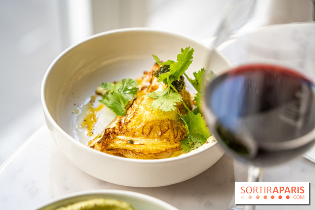 Alluma Restaurant - chou fleur doré - herbes