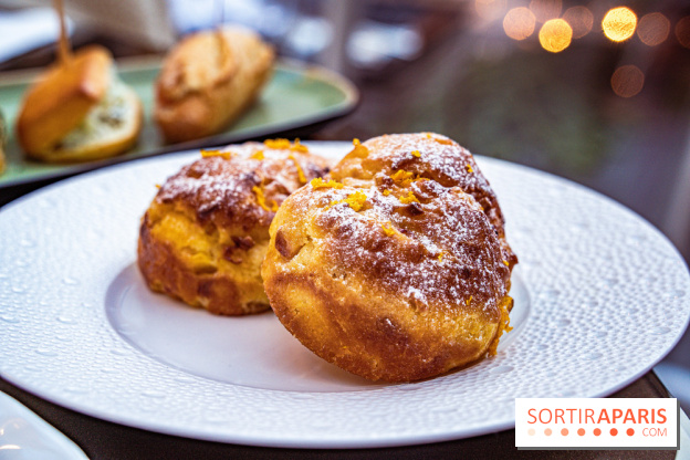 Le tea Time du Joy à l'Hôtel Fouquet's Paris par Anthony Coquereau - brioche de Noël