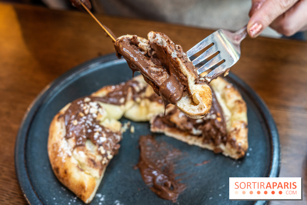 Raclette italienne chez I Grappoli à Paris - pizza nutella