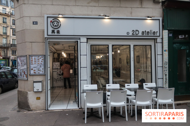 2D atelier, le salon de thé en noir et blanc