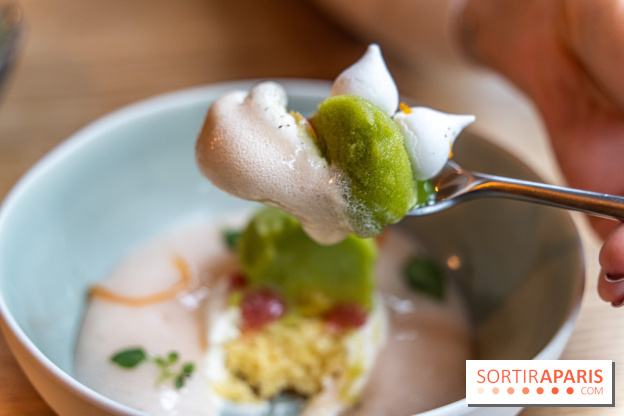 Ambos restaurant Paris - Cristina et Pierre Chomet - agrumes - sorbet basilic - poivre de timut