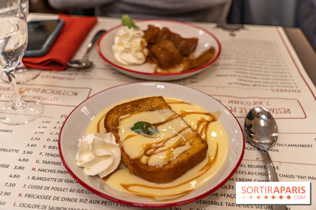 Petit Bouillon Versailles - restaurant près du Château de Versailles - pain perdu - brioche perdue