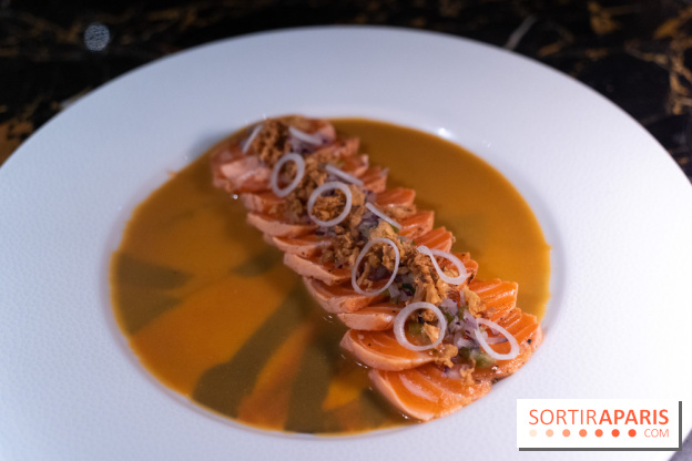 Akira Back Paris fête ses 1 an -  tatami saumon wasabi