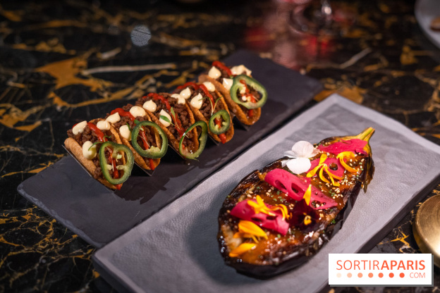 Akira Back Paris fête ses 1 an -  aubergine - tacos