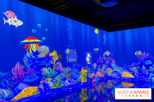 Comme Un Poisson Dans L'Eau - L'installation immersive de TeamLab au Bon Marché