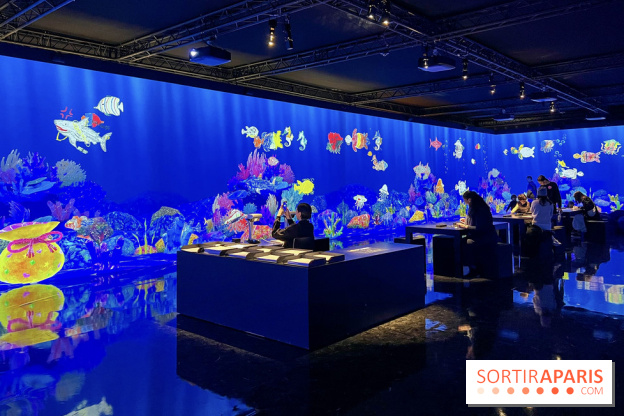 Comme Un Poisson Dans L'Eau - L'installation immersive de TeamLab au Bon Marché
