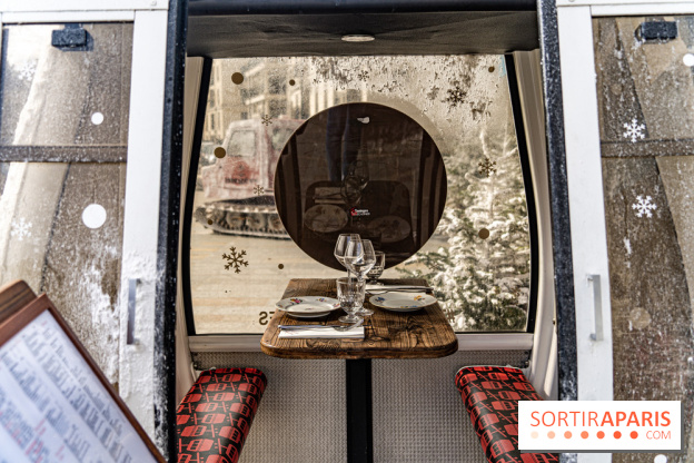 Papa Pool, le restaurant d'Arnaud Delvenne et Stéphane Rotenberg à Clamart -  cabine ski