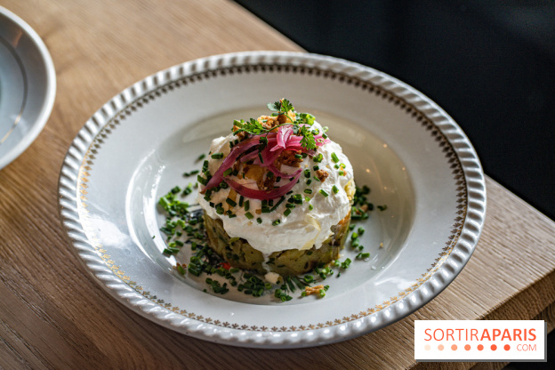 Papa Pool, le restaurant d'Arnaud Delvenne et Stéphane Rotenberg à Clamart -  salade de pomme de terre haddock