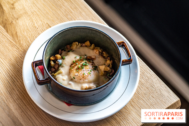 Papa Pool, le restaurant d'Arnaud Delvenne et Stéphane Rotenberg à Clamart -  oeuf parfait
