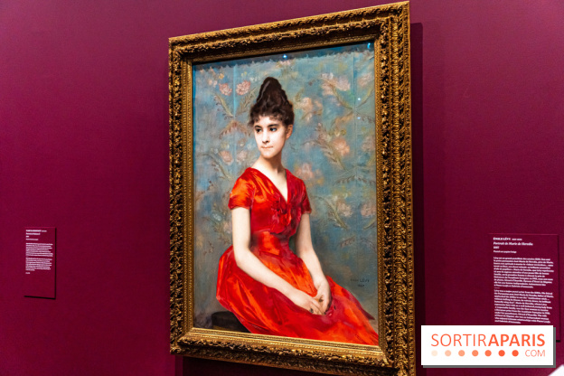 Exposition Pastels, de Millet à Redon au Musée d'Orsay - Emile Lévy - Portrait de Marie de Héredia