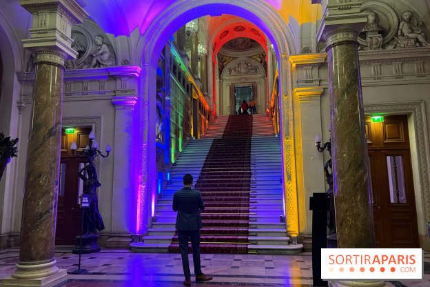 Nuit des Fiertés - Visuel Hôtel de Ville intérieur LGBTQIA+