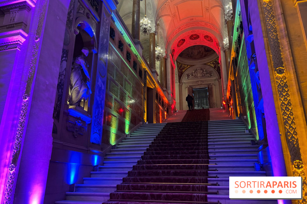 Nuit des Fiertés - Visuel Hôtel de Ville intérieur LGBTQIA+