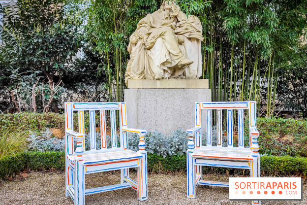 Exposition à l'Assemblée nationale : Alexandre Benjamin Navet décore la cour du Palais Bourbon  - IMG20230320095316