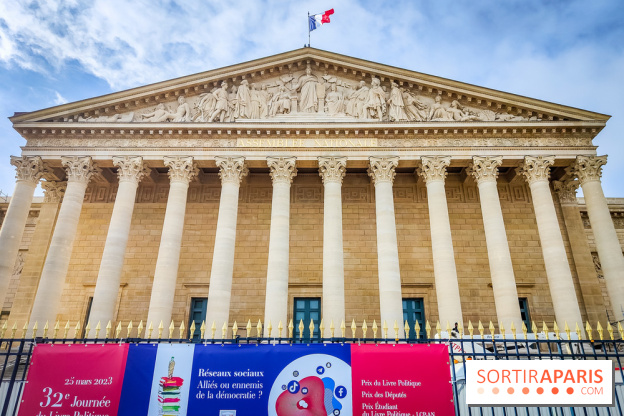 Exposition à l'Assemblée nationale : Alexandre Benjamin Navet décore la cour du Palais Bourbon  - IMG20230320102205