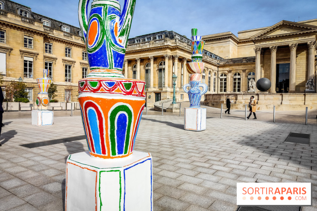 Exposition à l'Assemblée nationale : Alexandre Benjamin Navet décore la cour du Palais Bourbon