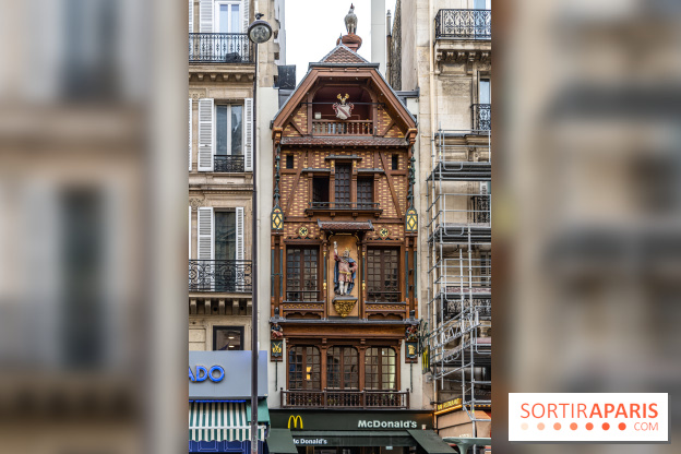 Façade alsacienne classée à Paris - McDo Saint-Lazare -  A7C6694