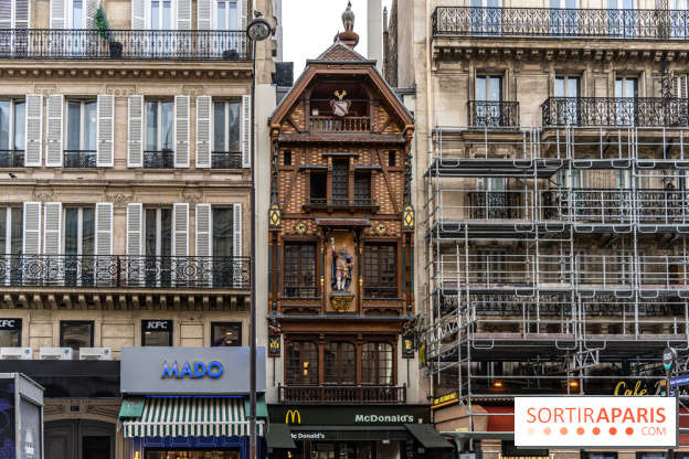 Façade alsacienne classée à Paris - McDo Saint-Lazare