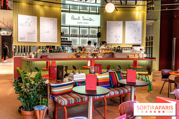 Café Paul Smith, le créateur de mode s'approprie le Café Vert du Printemps Haussmann -  A7C6705 HDR