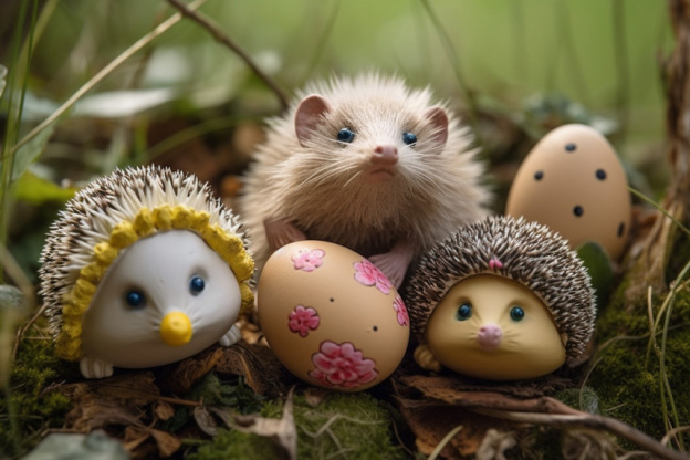 Visuels chasse aux oeufs de Pâques  - Chasse aux oeufs de Pâques hérissons (2)