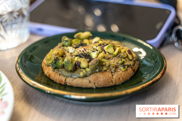 Sain Gravilliers - le nouvelle boulangerie et salon de thé du 3e à Paris - Cookie pistache 