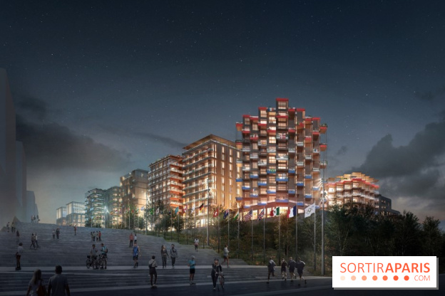 Jeux Olympiques de Paris 2024 : chantier du village des athlètes