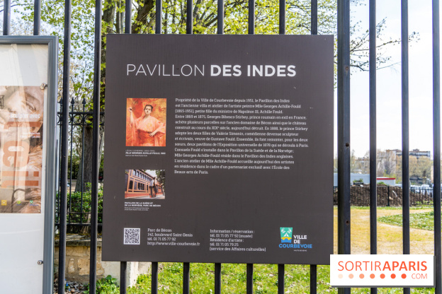 Parc de Bécon à Courbevoie - Pavillon des Indes - Cerisiers en fleurs -  A7C9997