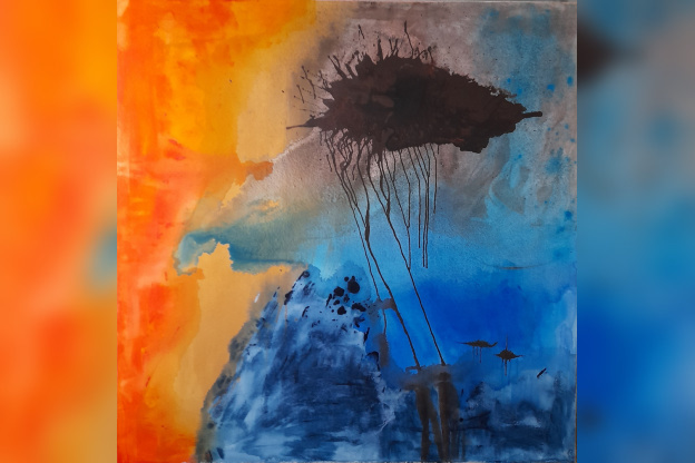 Jacqueline Poitevin vous invite dans son univers à travers  - Comètes 160x160 2022