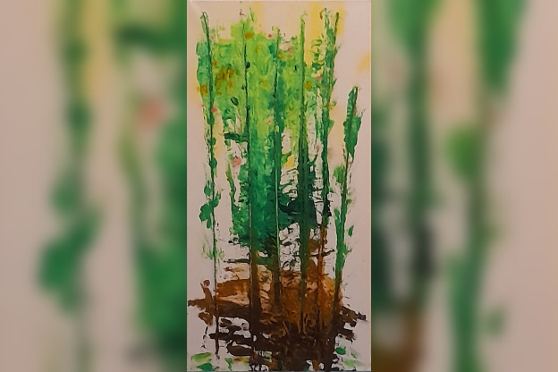 Jacqueline Poitevin vous invite dans son univers à travers  - Printemps  2023  30x60 mixte