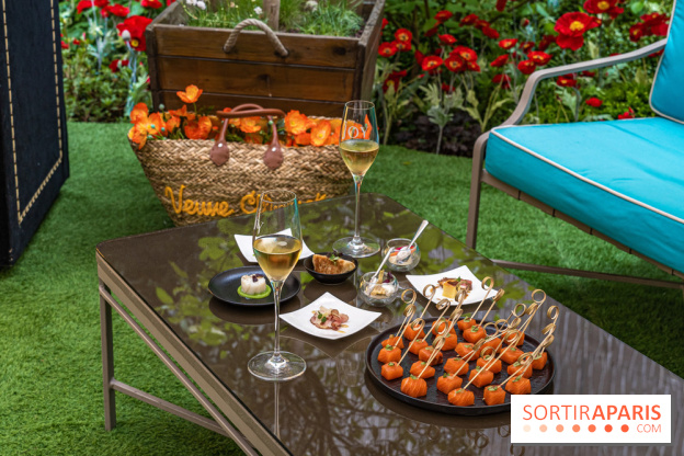 La terrasse cachée du Joy à l'Hôtel Fouquet's 2023 : le jardin de coquelicots -  A7C2762