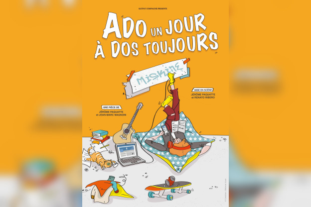 Ado un jour, à dos toujours : la pièce familiale à retrouver à la Comédie Oberkampf 