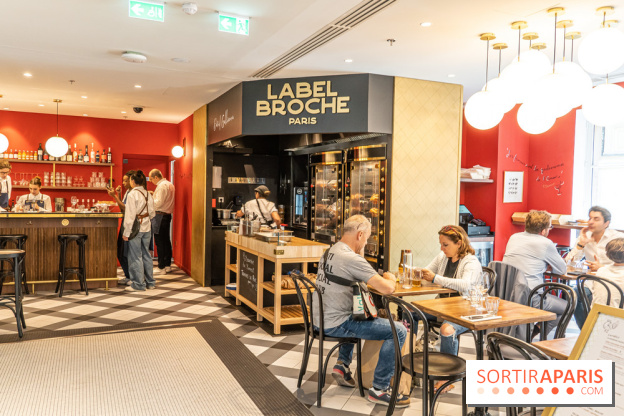 Label Broche restaurant - David Gallienne - Table du Gourmet - Galeries Lafayettes - Top Chef -  salle