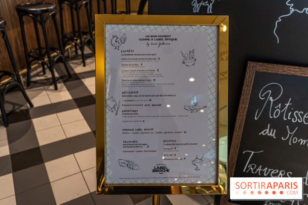 Label Broche restaurant - David Gallienne - Table du Gourmet - Galeries Lafayettes - Top Chef -  menu