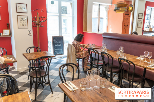 Label Broche restaurant - David Gallienne - Table du Gourmet - Galeries Lafayettes - Top Chef -  salle