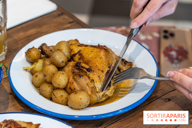 Label Broche restaurant - David Gallienne - Table du Gourmet - Galeries Lafayettes - Top Chef -  poulet