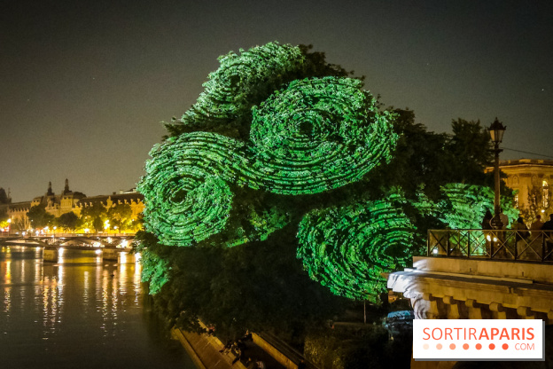 Nuit Blanche 2023 : des projections lumineuses magiques au Square du Vert Galant de l'Île de la Cité